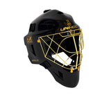 Unihoc Målvaktshjälm ALPHA PRIME Evolab Black/Gold-Innebandy24
