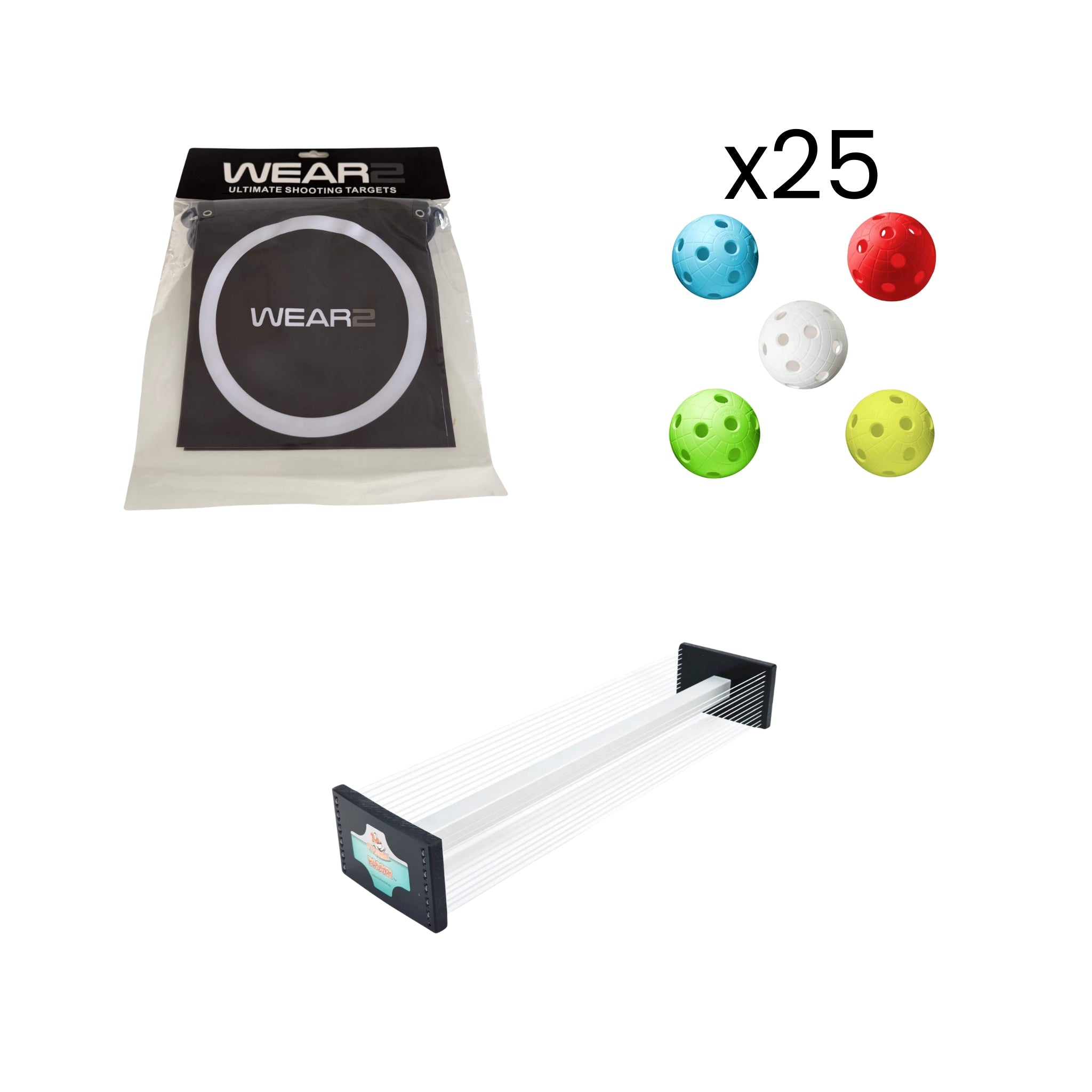 Träningspaket: Ultimate Shooting Targets - Passer PRO - Crater MIX 25-pack-Innebandy24