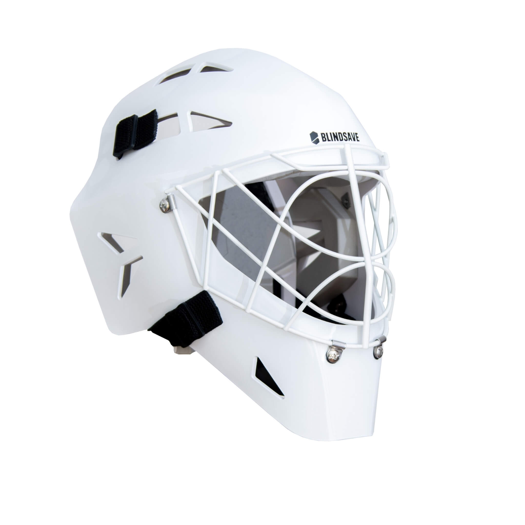 Blindsave Målvaktshjälm Sharky White-Innebandy24
