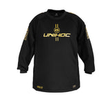 Unihoc Goalie Shirt ALPHA Evolab Black/Gold