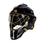 Zone Goalie Helmet UPGRADE PRO Cat Eye Cage Black/Gold