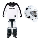 Blindsave Målvaktspaket VAULT/SHARKY SR: Tröja, Byxa, Hjälm White/Black
