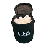 IB24 Bollväska 40L Svart + Unihoc Innebandyboll Crater White 25-pack