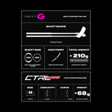 Fat Pipe Floorball Stick NEXT-G 29 CTRL SLICKS FH2 Le Pink/Lemon Yellow
