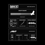 Fat Pipe Floorball Stick RAW 27 REG JAB FH2 Black