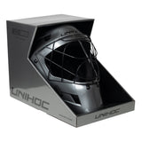 Unihoc Målvaktshjälm EVOLAB Platinum EDT Graphite/Black