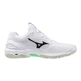 Mizuno Floorball Shoes WAVE Stealth 6 White/Black/Frozen Emerald