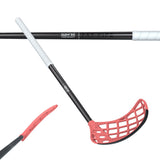 Fat Pipe Floorball Stick RAW Thin 32 SILK SLICKS Black/Red