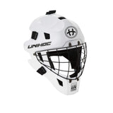 Unihoc Goalie Helmet INFERNO 44 White (Round Cage)