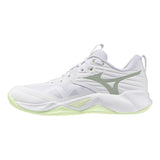 Mizuno Floorball Shoes WAVE MOMENTUM PRO Wmn White/Aqua Gray/Ambrosia