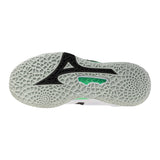 Mizuno Floorball Shoes WAVE Stealth Neo 2 White/Black/Frozen Emerald