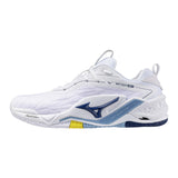 Mizuno Innebandyskor WAVE Stealth Neo 2 White/Bellwether Blue/Bel Air Blue