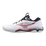 Mizuno Floorball Shoes WAVE Stealth 6 White/Salsa/Black