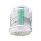 Mizuno Floorball Shoes Stealth STAR 3 JR White/Black/Frozen Emerald